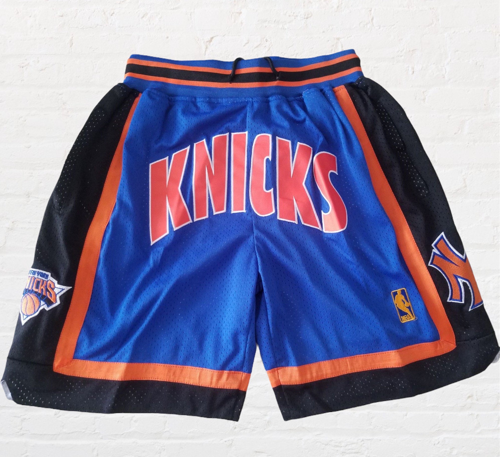 New York Knicks 9697 Basketball Shorts Genäht Logo Lila Neu Etsy