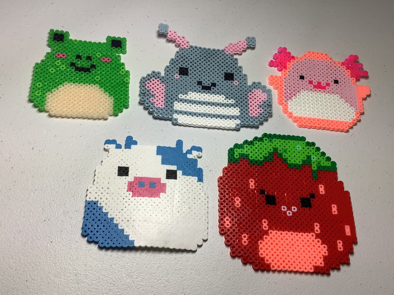 Squishmellow Inspired Perler Bead Art Etsy
