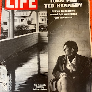 Vintage Life Magazine - Ted Kennedy and Chappaquiddick- 1969 Life Magazine