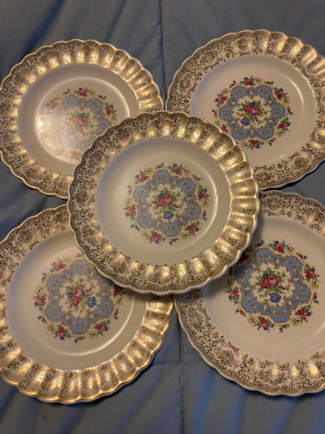 Vintage Dishes Limoges USA China Company Small Plates five Etsy