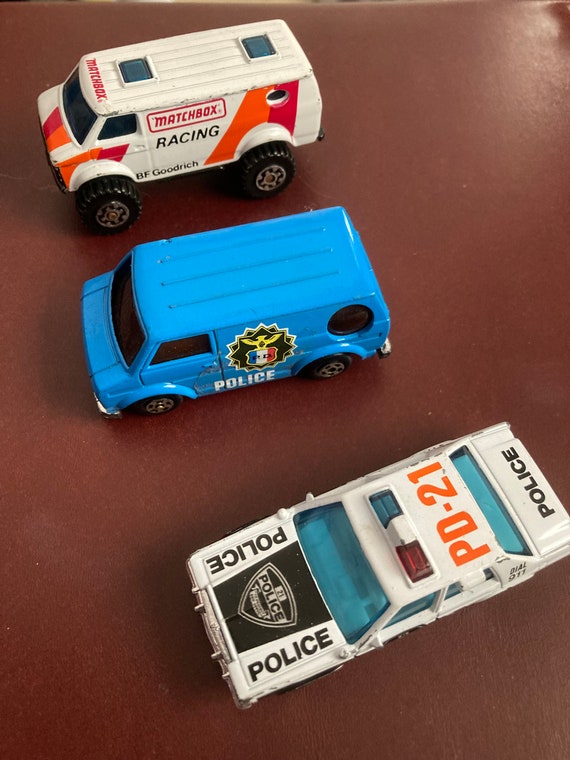 Vintage Matchbox Cars Matchbox Police Car and BF Goodrich Etsy