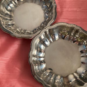 Two Vintage Silver-Plated Candy Dishes - Vintage Oneida U.S.A. Candy Dishes