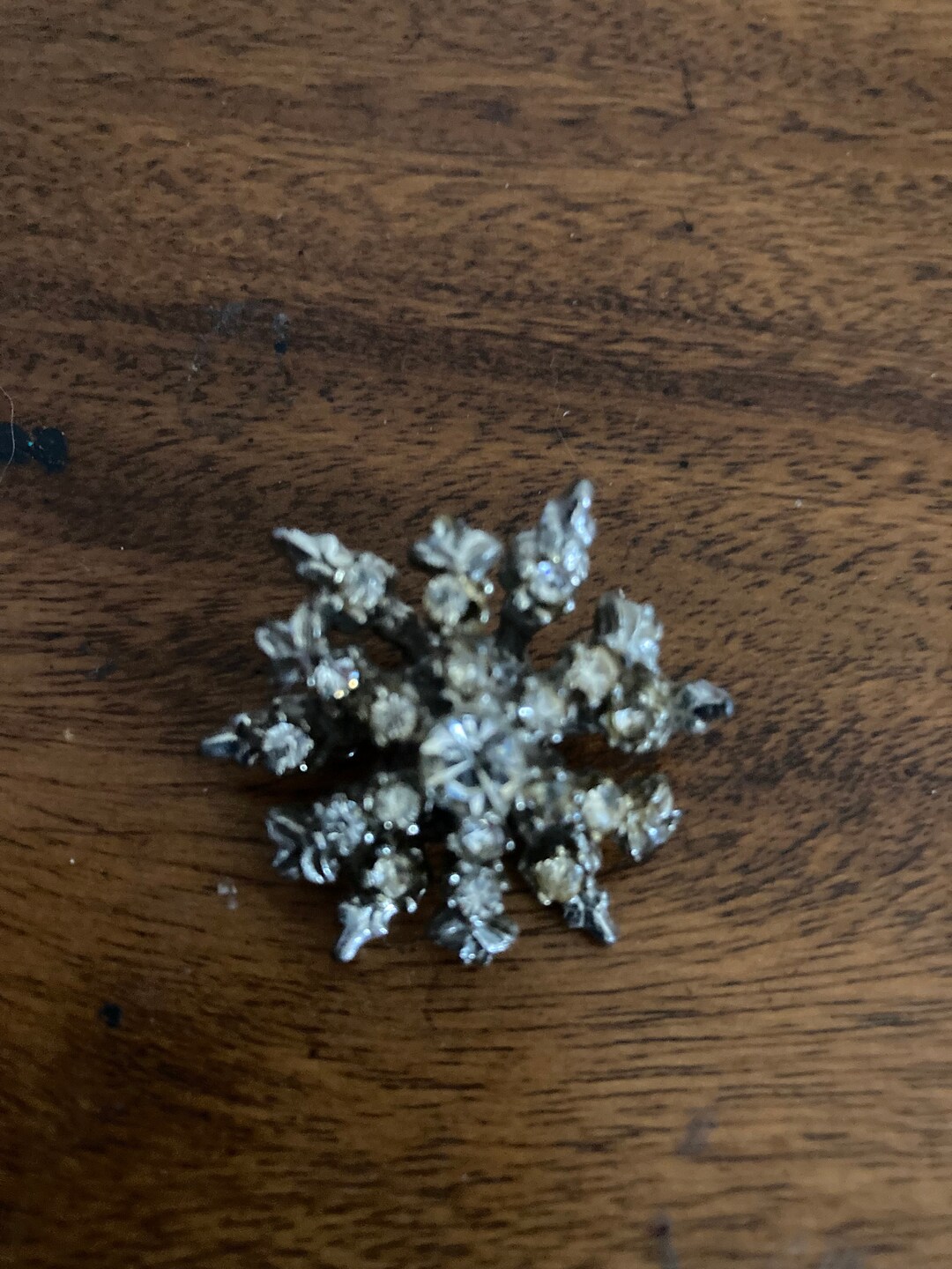 Vintage Brooch Oldfashioned Pin Rhinestone Pin Etsy