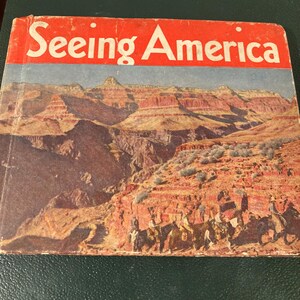 Vintage Little Book &quot;Seeing America&quot; - 102 Leading Sights of North America in 1936 Book
