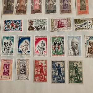 Vintage Collection of International Cancelled Stamps- Another Set of my Father&#39;s Cancelled Stamp Collection