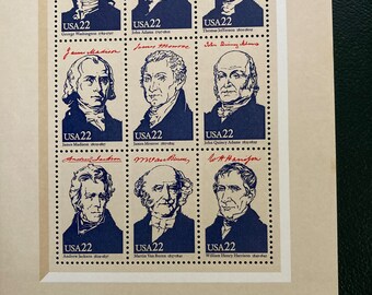 Ameripex 86 Presidents of the United States Stamps - Stamps from International Stamp Show, Chicago Illinois - May 22 - June 1, 1986