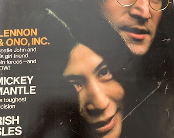 Vintage 1969 Look Magazine - John Lennon and Yoko Ono Look