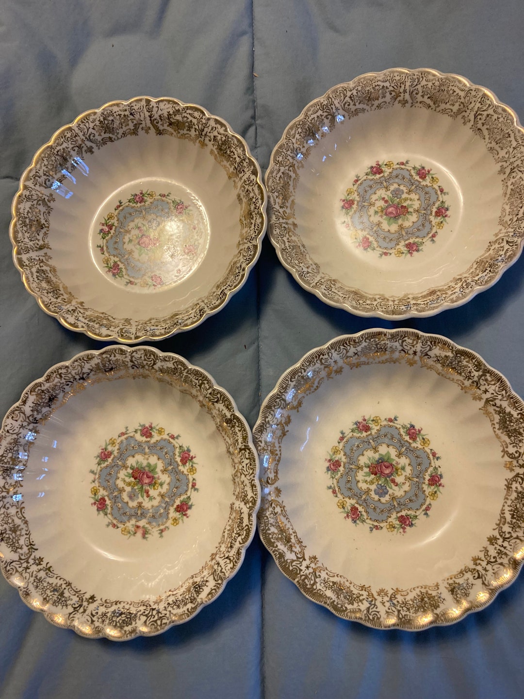 Vintage Dishes With Gold Trim Limoges Lyric Small Bowls Bowls With 22K