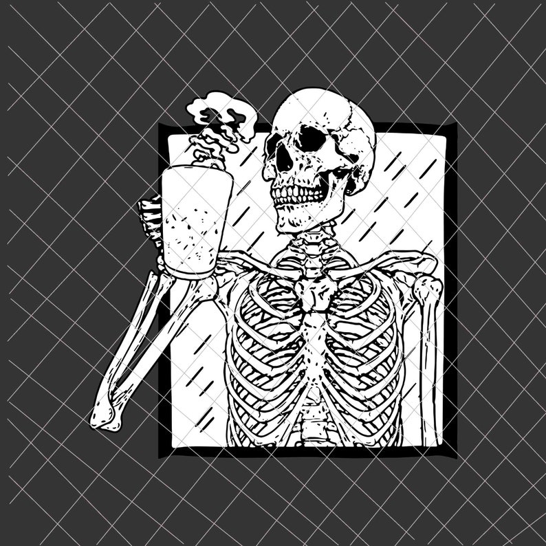 Free Free 268 Skeleton With Coffee Svg SVG PNG EPS DXF File