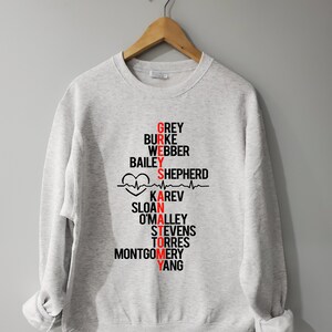 Grey's anatomy shirts and sweatshirts on sale
