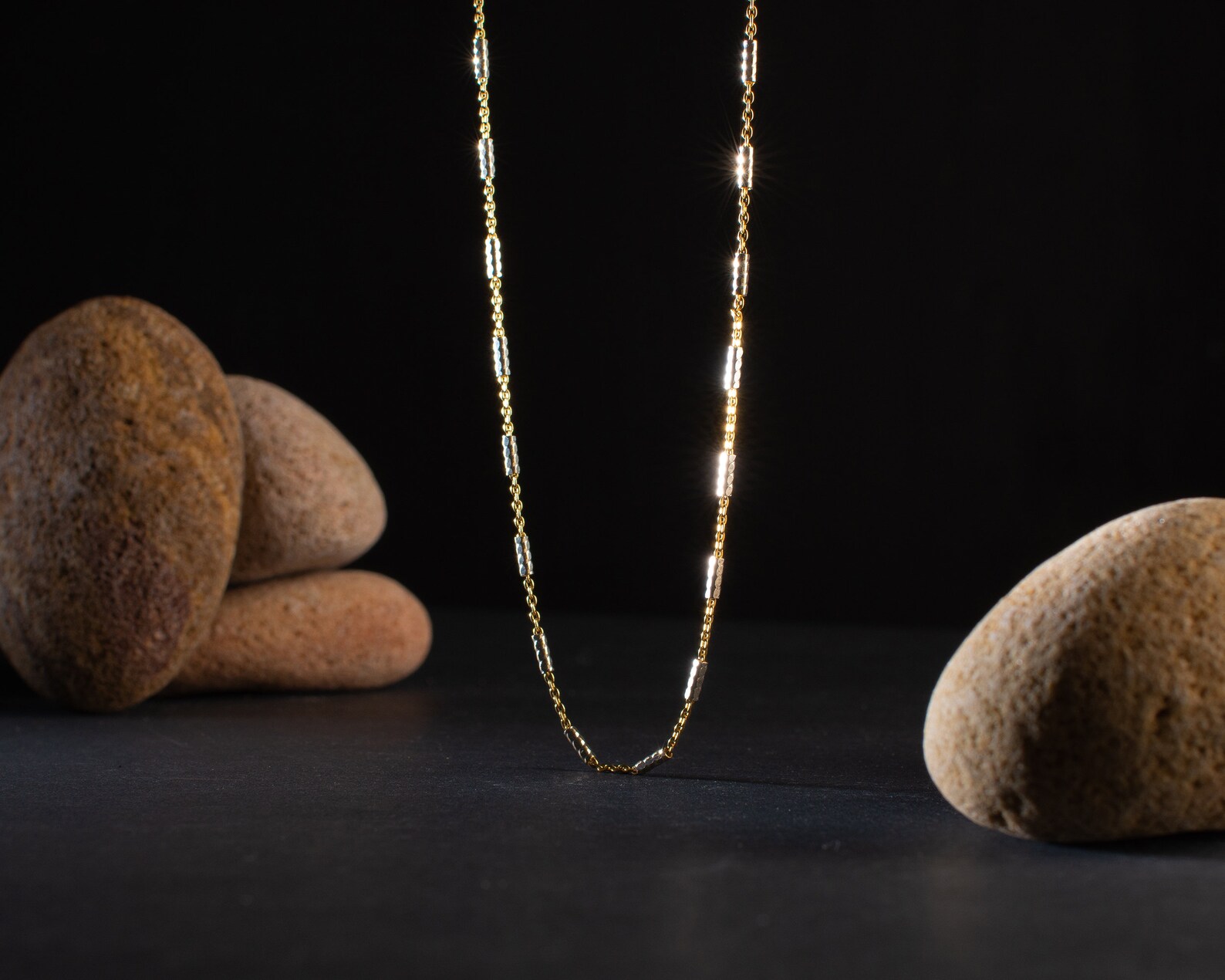 Chaîne Collier Câble En Argent Sterling Plaqué Or - 76.2 Cm (30"), Largeur 0.7mm - Neuf Sans Emballage
