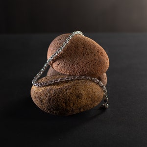 Pulseira de corrente de trigo, pulseira de prata 925, pulseira de prata, pulseira de prata esterlina para dama de honra, pulseira de prata.