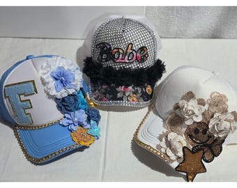 Deslumbrantes sombreros personalizados adornados