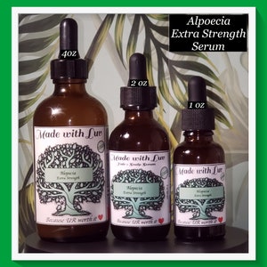 Organic Alopecia Hair Loss Aid, Hair Regrowth, Thinning Hair, Scalp Hair Treatment, Organic formula