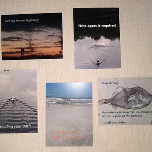 Cartes postales motivationnelles Ensemble de 5