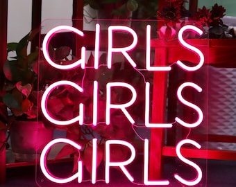 girls light up sign