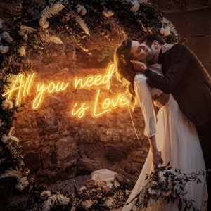 Alles, was Sie brauchen, ist Liebe Leuchtreklame, benutzerdefinierte Neonlichter Dekor, Hochzeit Neonlicht, personalisierte Leuchtreklame benutzerdefiniert, Valentinstag Geschenke, Hochzeitsschild
