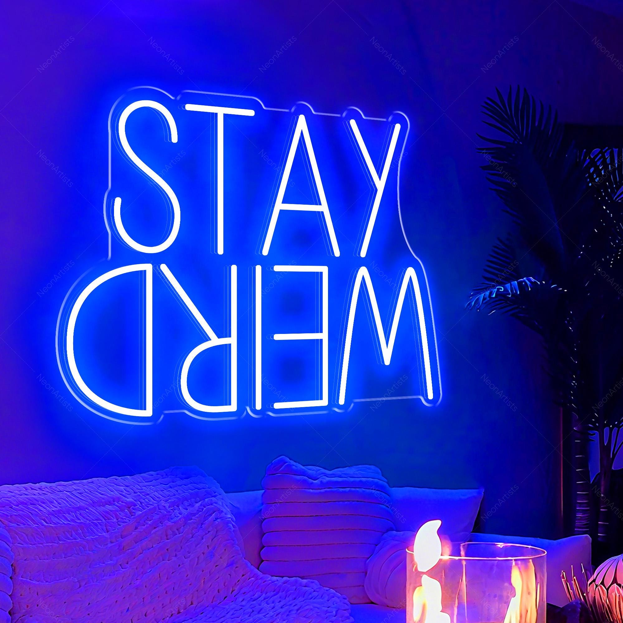 Stay Weird Neon Sign,custom Gothic Room LED Neon Light, Vintage