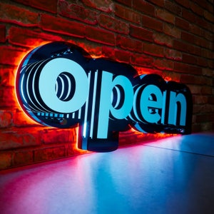 Custom 3D Infinity Mirror Led Sign,Custom Infinity Mirror Business Logo,Open Infinity Mirror Led light Sign,Light up Signs, Open Sign