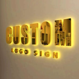 Letrero retroiluminado de lujo, letrero de salón de belleza, letrero de salón personalizado, letrero LED para negocios, letrero iluminado con halo, letrero comercial retroiluminado en 3D, letrero de oficina, señalización