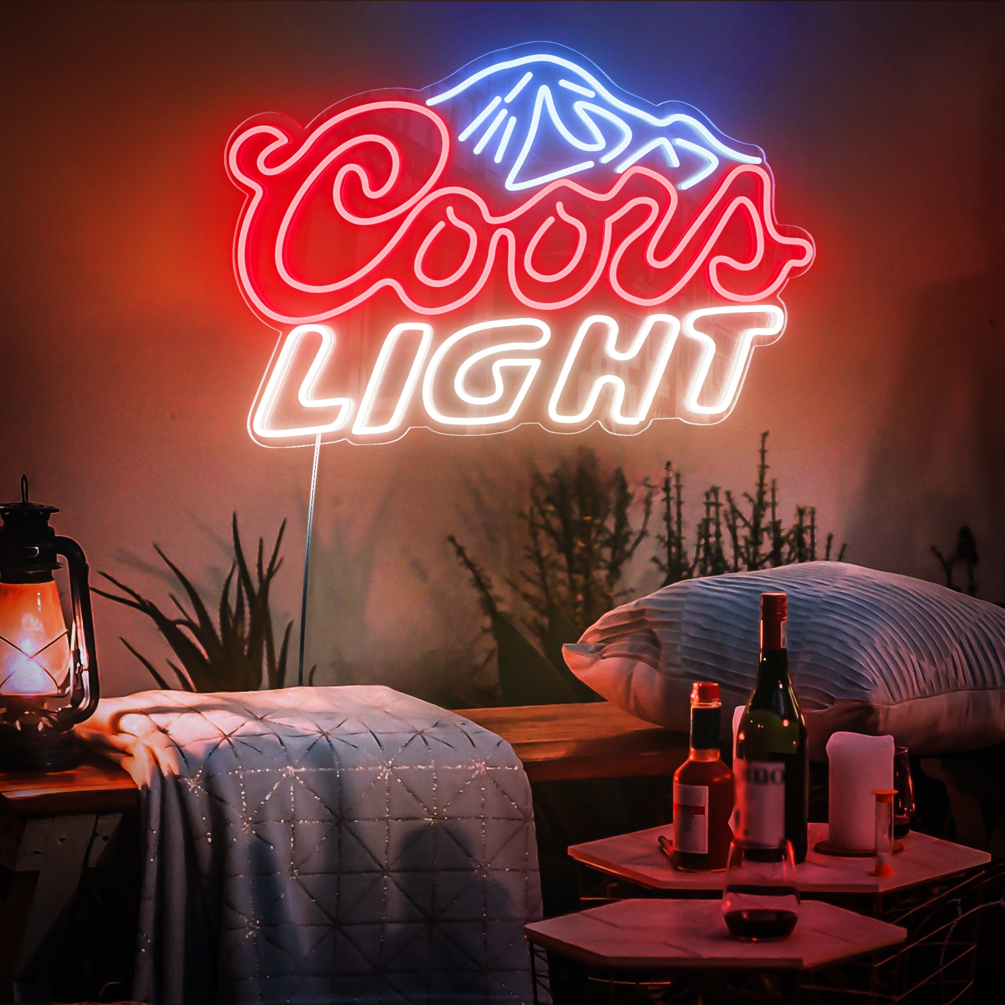 Coors LIGHT Neon Sign,neon Sign for Wall Decor Neon Lights for