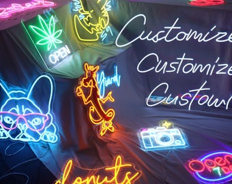 Custom Logo Neon Sign | UV Printed Personalized Sign | Neon Sign Custom| Light Up Sign |Gift for Business Owners
