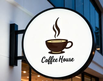 Round Light Box,Store front light box sign,Led Light Box,Outdoor Logo Sign,Light Box Signage,Outdoor Hanging Sign,Advertising Light Box