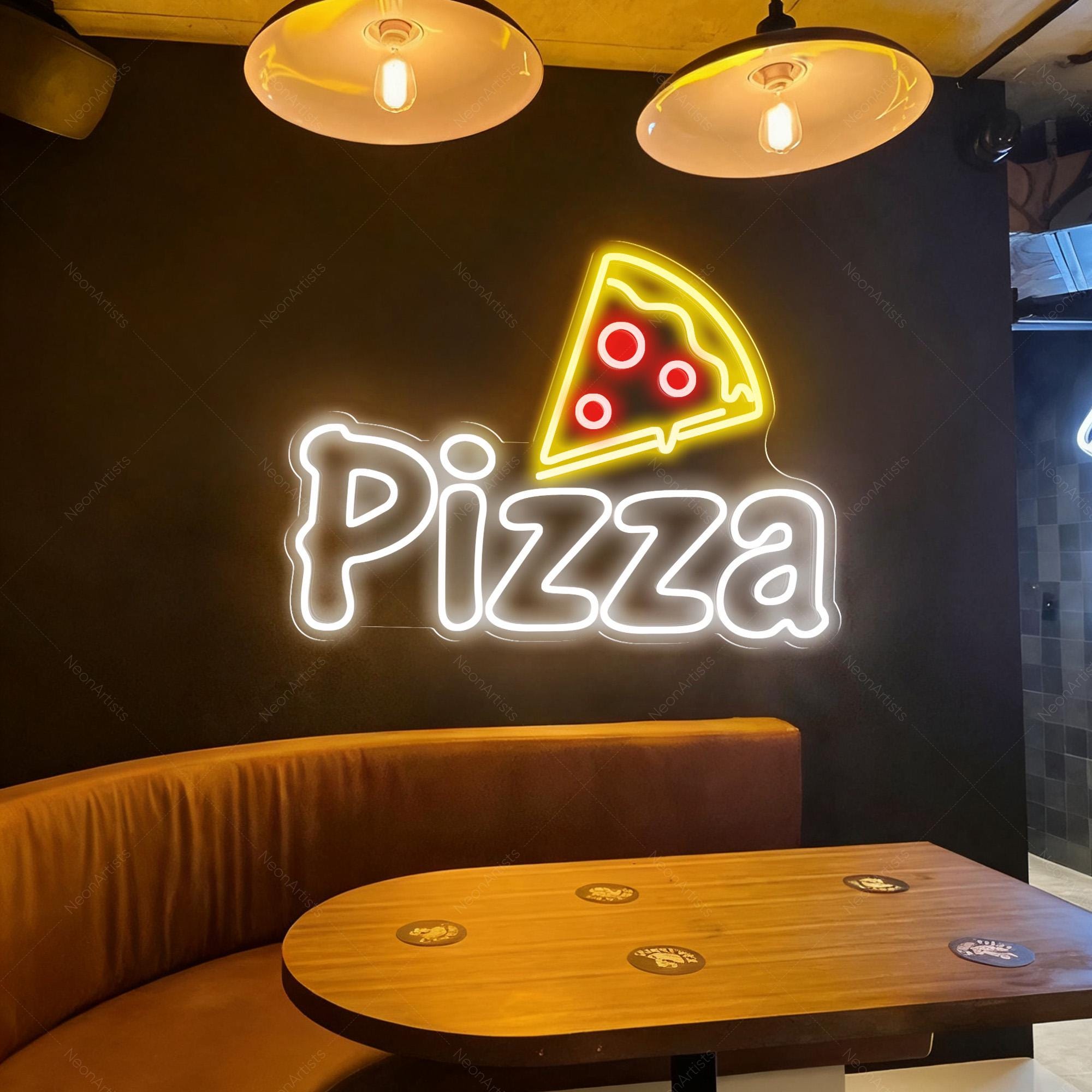 ピザネオンサイン、キッチンネオンサイン、開店祝いギフト、ファースト
