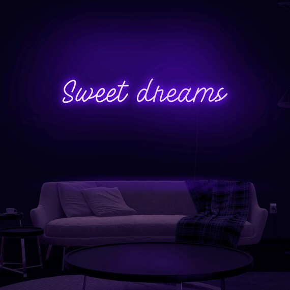 Sweet Dream-Custom Neon Wall Sign Night Light 3D Art Gift for him and her Bedroom Kid’s Room Home Decor