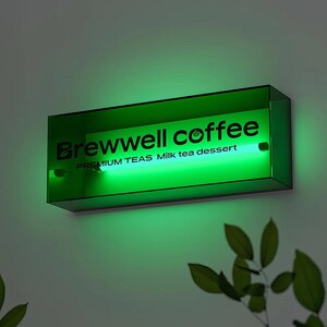 Caja de luz de apertura, letrero de calle, caja de luz colgante de pared para exteriores, caja de luz personalizada para publicidad, decoración de cafeterías, letreros de estudio, letreros con logotipo iluminado
