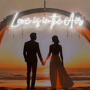 Love is in the Air Neon Sign| Custom Wedding Decor |Led Neon Sign Wall Decor| Led Sign Wedding Backdrop| Neon Sign |Personalized Gifts