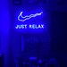 Just Relax Neon Sign for Neon Light Wall Decor, Custom Neon Signs Gifts for House, Bedroom and Party Decoration with Art Lights