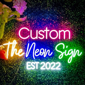 Neon Sign Custom |  Custom Neon Sign | Art Neon Decor | Light Bar Sign | Room Decor Wall Mount | Beddroom Neon Custom | Neon Sign
