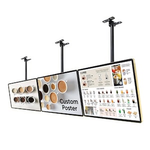 A1 A2 A3 A4 LED cornice a scatto light box, light box menu ristorante, light box LED pubblicitario, pannello menu da parete pubblicitario ristorante