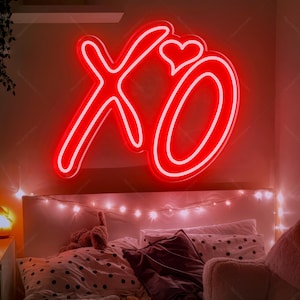 XO Neon Sign, Custom Room Neon Decor, XO Heart Led Neon Sign , Neon Light Sign Wall Art, Neon Wedding Sign,Bedroom Light,Personalized Gifts