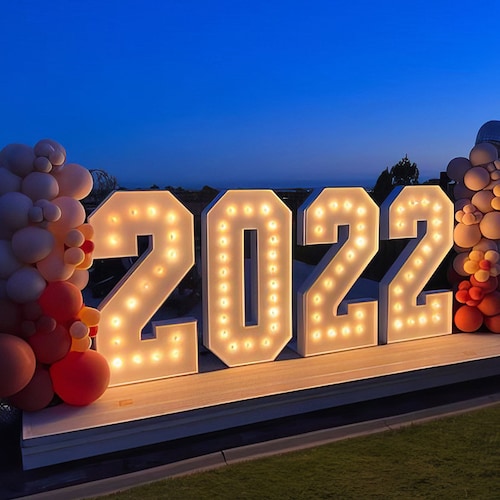 Marquee Letters 3ft 4ft Large Letter,Marquee Numbers, Light up Numbers,Giant Light Up Letters Decorations For Anniversary/Birthday