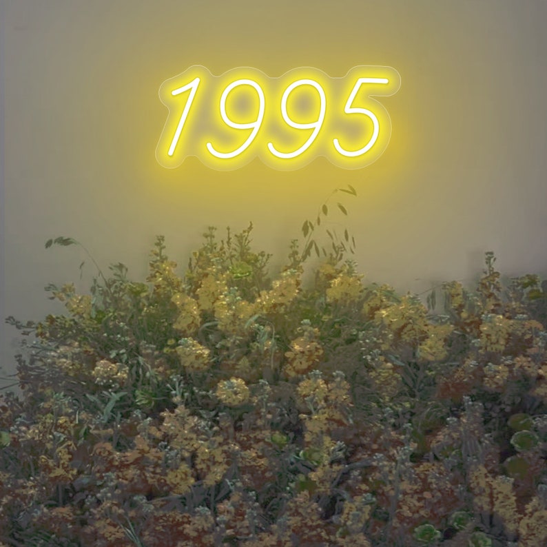 Number 1995 Neon Sign Birthday Party Event Decor, Number LED Light ...