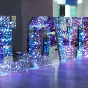 Large Letter Sign,light up Letters, A-Z Light Letters,wedding and Event ...