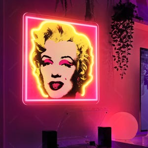 Marilyn Monroe Neon Light - Etsy