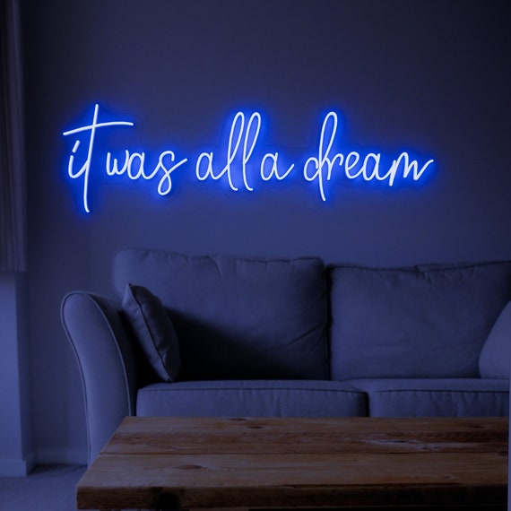 Blau Dream LED Neon Sign Schriftzug Wand Dekor Leuchtreklame Nachtlicht  Geschenk