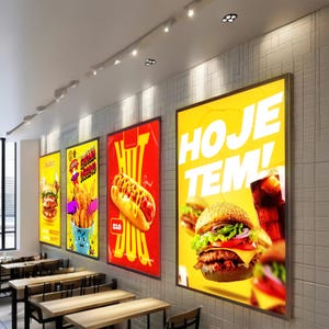 Fast Food Restaurant Led Light Box Menu Board,Menu board advertising light boxes,led restaurant menu light box,Slim Light Box