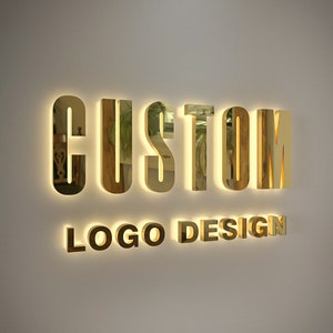 Custom Business Logo , Custom Backl Light Sign , 3D Logo, Metal Signs, Beauty Salon Decor, Light Custom, Light up Signs, Metal Sign