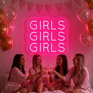 Girls Girls Girls neon sign|Music Bar Neon Decoration|Led Neon Light Sign for Home Bar Party Decor|Neon Sign Bedroom|Neon Sign