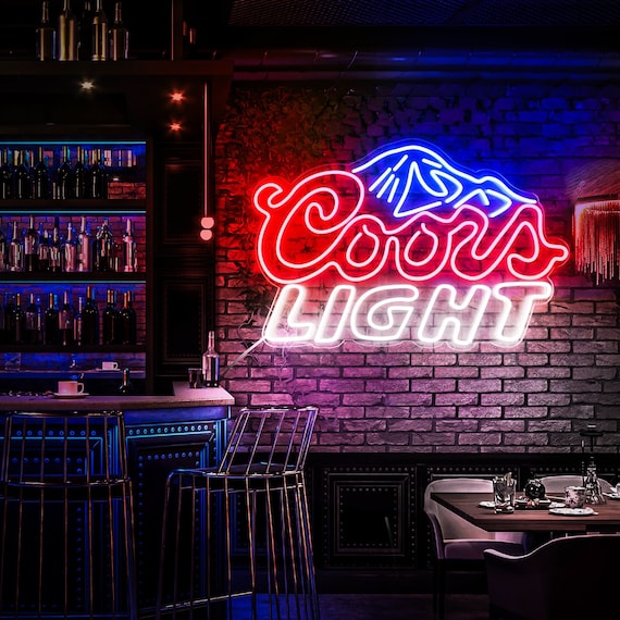 Coors LIGHT Neon Sign,neon Sign for Wall Decor Neon Lights for