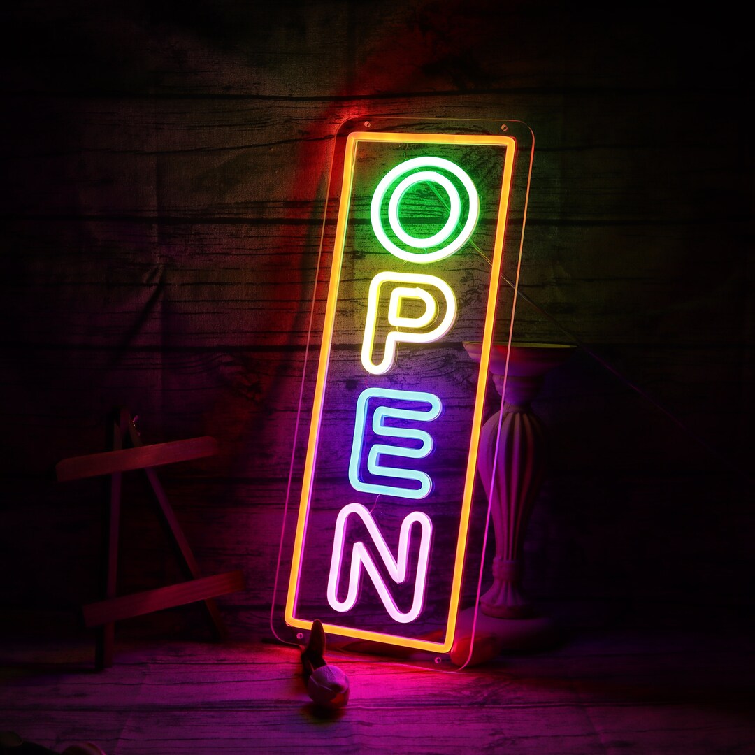 Neon OPEN Sign for Business Sign Open Neon Sign Neon Open Lights for