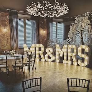 Letrero de marquesina con 18 letras, números iluminados para boda, letrero de marquesina, letrero de letras de 90 cm o 120 cm, letras de la A a la Z, regalo personalizado, decoración para boda