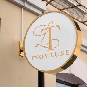 Light Box ,Luxury Store Front Sign,Double Sided Projecting Sign,Led Light Box,Advertising Light Box,Illuminated Signage for Business Sign
