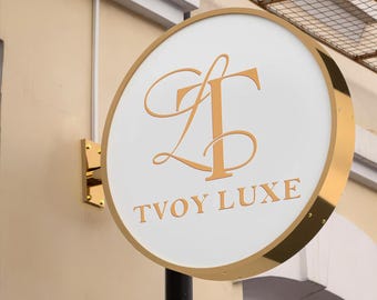 Light Box ,Luxury Store Front Sign,Double Sided Projecting Sign,Led Light Box,Advertising Light Box,Illuminated Signage for Business Sign