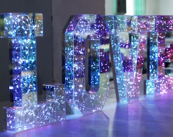 Large Letter Sign,Light Up Letters, A-Z Light Letters,Wedding and Event Decor,Marquee Lights,Love Letter Sign,Party Decor