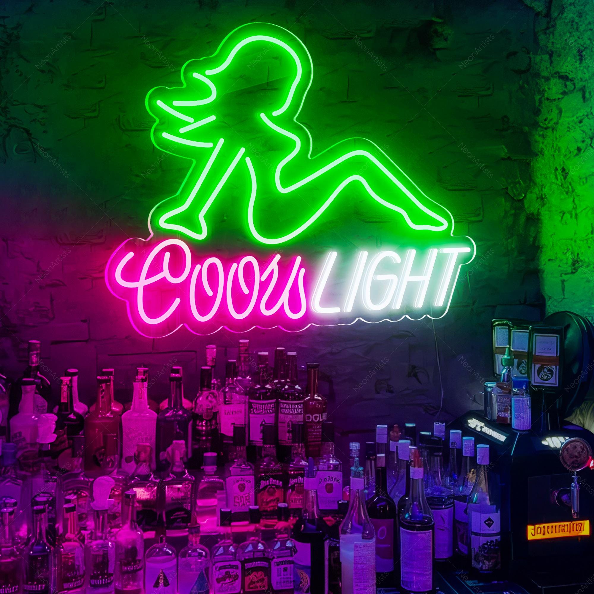 Beer Light up Sign #90◆Medallion◆ビンテージ アンティーク レトロ メダリオン ビール ライトアップ サイン◆BAR 動作 電飾 壁掛 看板  Beer Neon Sign